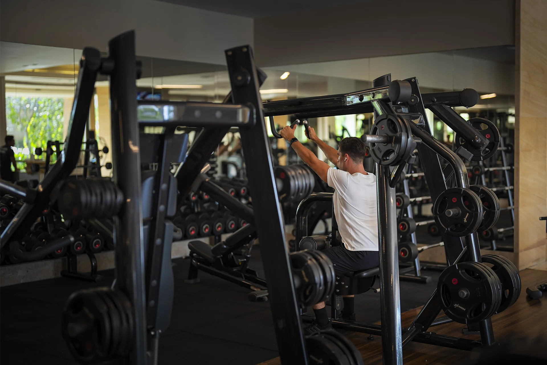 Fitness center Bali resort gym equipment